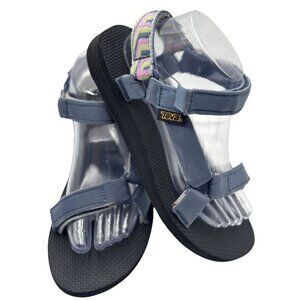 Teva Original Universal Slide Womens Size 9 Blue Multicolor Textural Sandals